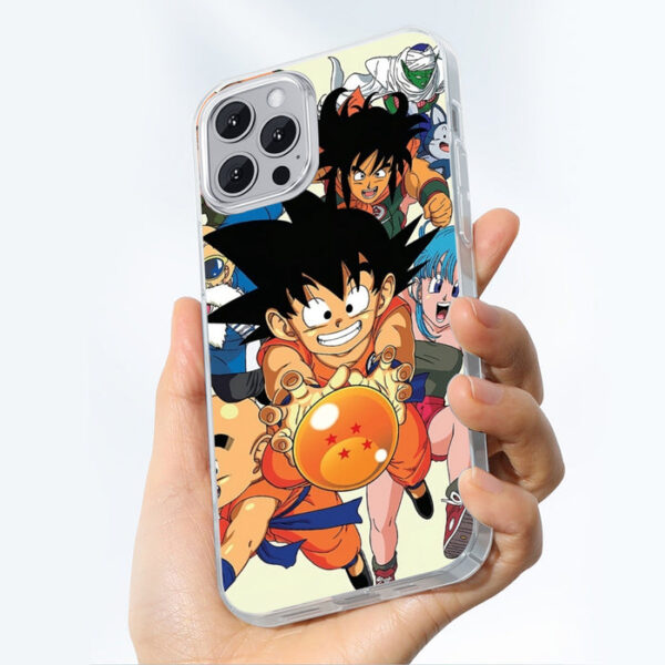 DBZ Kid Goku Master Roshi Bulma Krillin Chasing Dragon Ball Funny Iphone 14 Case