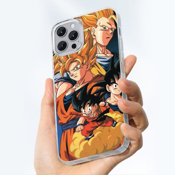 Goku Evolution from Kid to SSJ3 Transformation Dopest 3D Iphone 14 Case