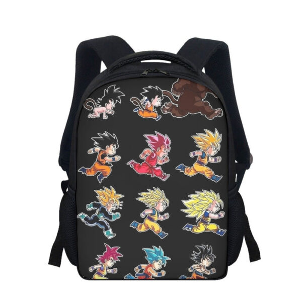 Dragon Ball Anime Son Goku All Form Transformation Backpack