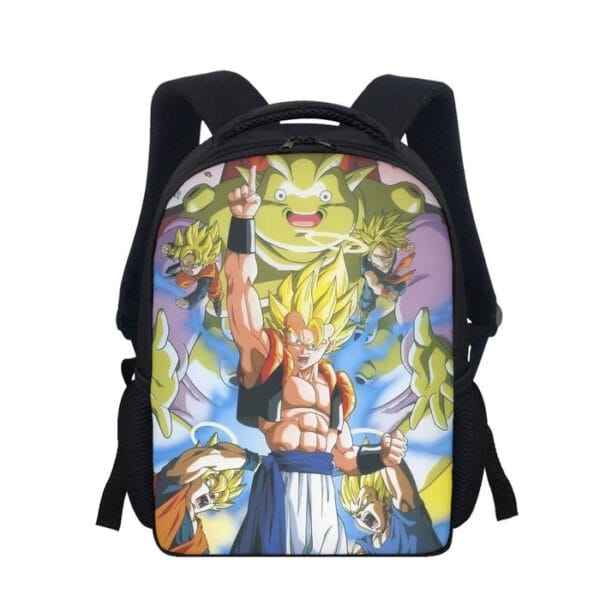 DBZ Goku Vegeta Fusion Saiyan Gogeta Colorful Design Streetwear  Backpack