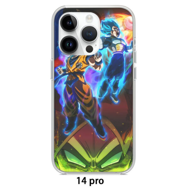 DBZ Legendary Broly Son Goku Vegeta Super Saiyan Blue Iphone 14 Case