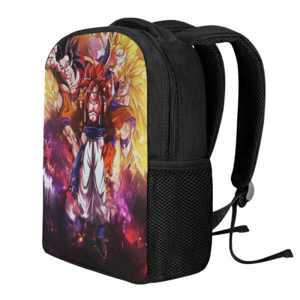 DBZ Gogeta Goku Vegeta Super Saiyan Powerful Lightning Thunder Design Backpack