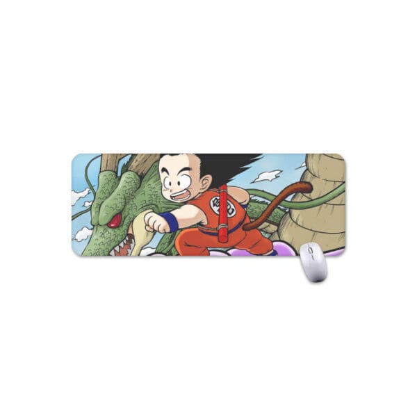 Dragon Ball  Kid Goku Flying With Shenron Mouse Pad