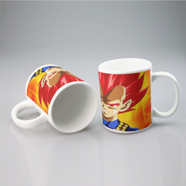 Dragon Ball Vegeta Super Saiyan Red God Vibrant Print Mug