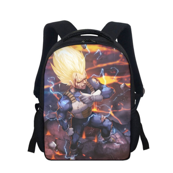 Dragon Ball Z Shirt  Vegeta Super Saiyan Lightning Custom Backpack