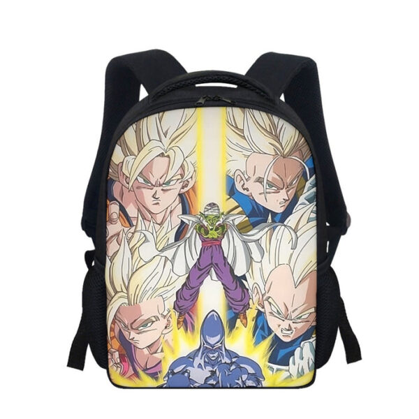 Dragon Ball Goku Vegeta Saiyan Piccolo Namekian Vibrant Design Backpack