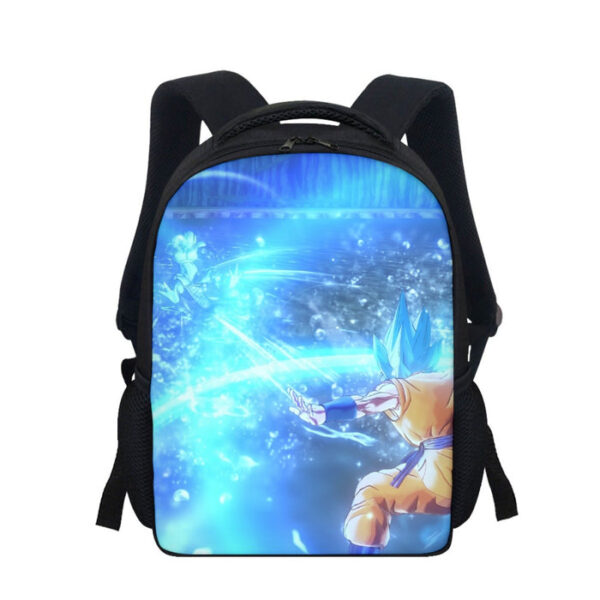 DBZ Goku SSGSS Saiyan God Blue Aura Blasting Streetwear Backpack