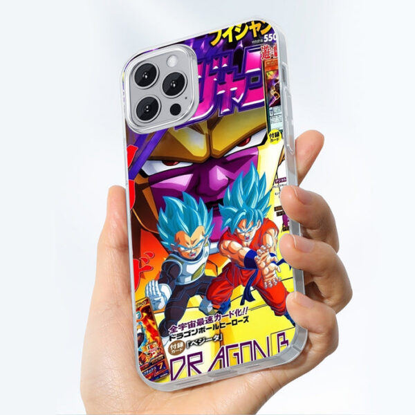 Golden Frieza Super Saiyan God Goku Vegeta Blue Hair 3D Iphone 14 Case