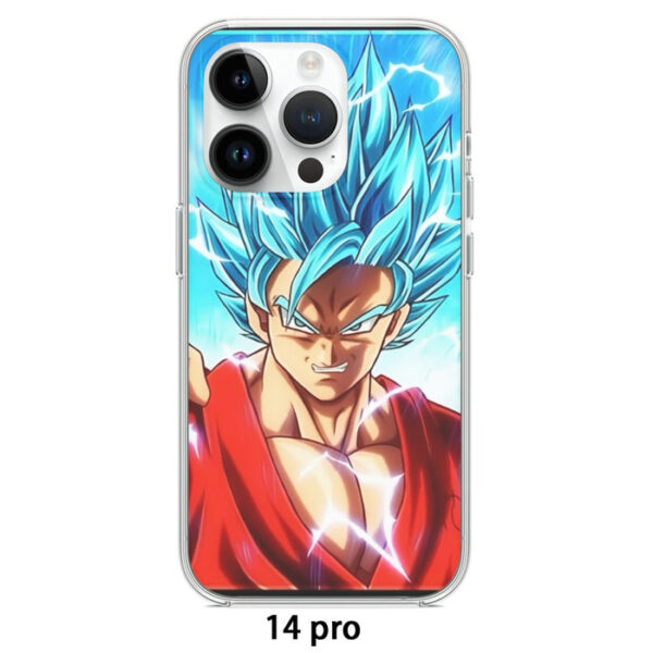 Dragon Ball Super Shirt  Goku Blue Lightning SSGSS Design Iphone 14 Case