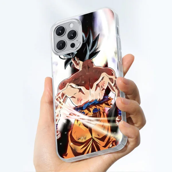 Dragon Ball Goku Damaged Battle Muscular Powerful Aura Iphone 14 Case