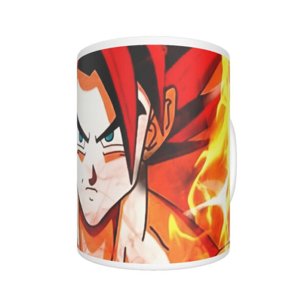 Dragon Ball Goku Super Saiyan Rose Flaming Fan Art Mug