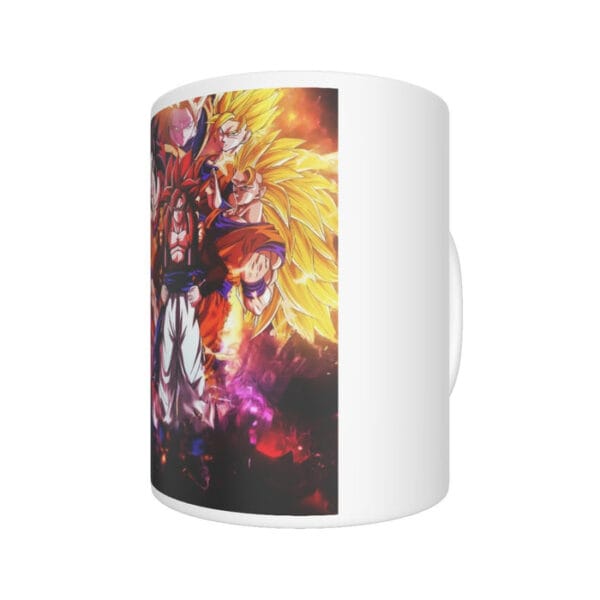 DBZ Gogeta Goku Vegeta Super Saiyan Powerful Lightning Thunder Design Mug