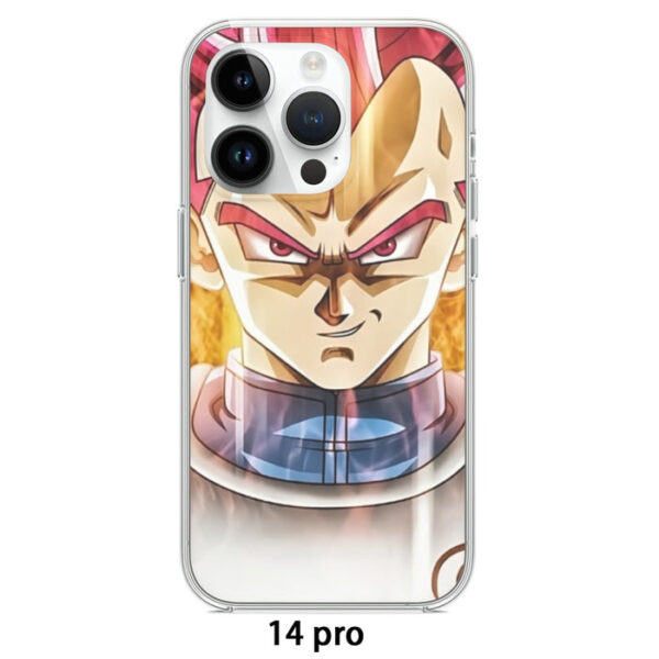 Dragon Ball Super Saiyan God Red Vegeta Cool Casual Iphone 14 Case