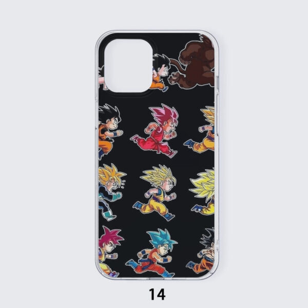 Dragon Ball Anime Son Goku All Form Transformation Iphone 14 Case