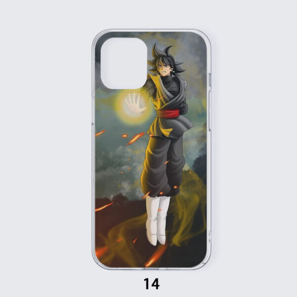 DBZ Goku Black Zamasu Potara Fusion Realistic Drawing Style Cool Iphone 14 Case