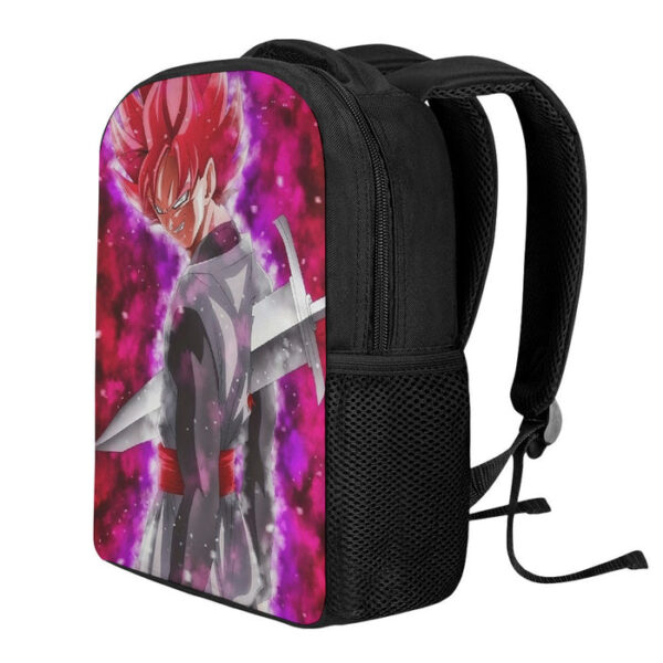 Dragon Ball Super Black Goku Rose Impaled Trunks Sword Backpack