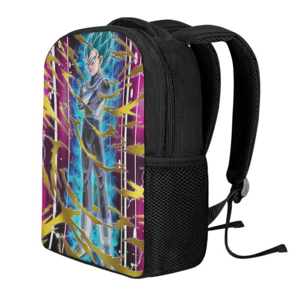 Dragon Ball Vegeta Super Saiyan God Blue SSGSS Aura Power Dope Design Backpack