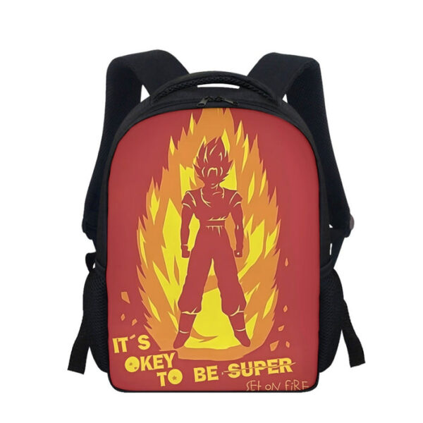 Dragon Ball Z Shirt  Son Goku On Fire Its Okay To Be Super Saiyan Backpack