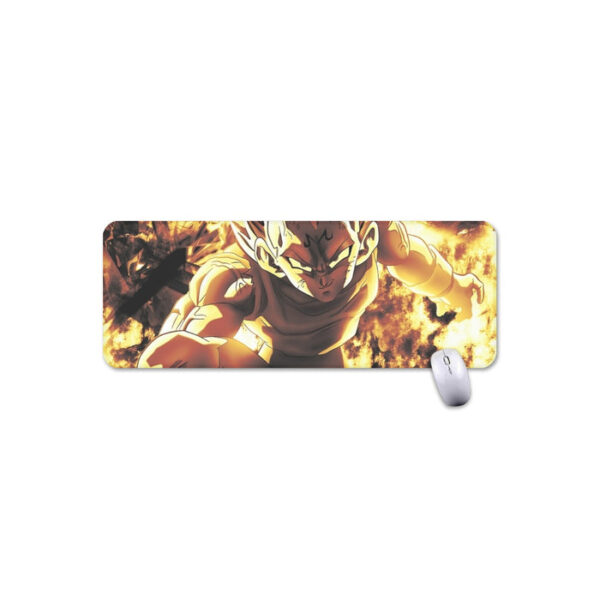 Dragon Ball Z Dope Majin Vegeta Grin Yellow Aura Mouse Pad