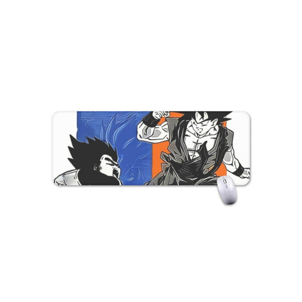 Red Goku And Blue Vegeta Fight Dragon Ball Z Mouse Pad