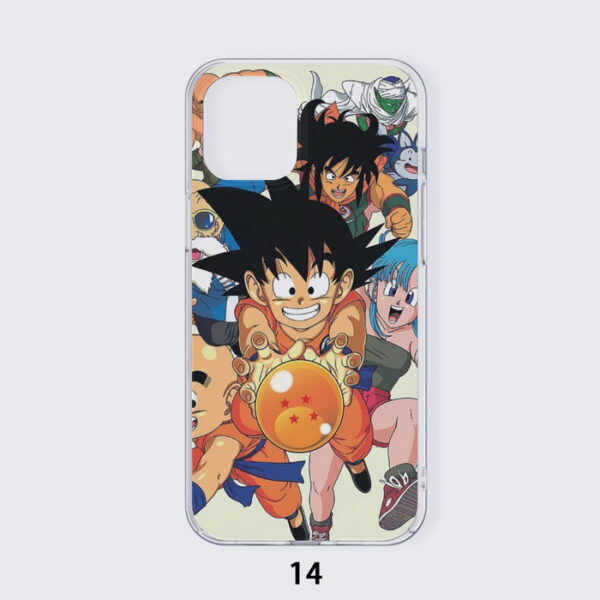 DBZ Kid Goku Master Roshi Bulma Krillin Chasing Dragon Ball Funny Iphone 14 Case