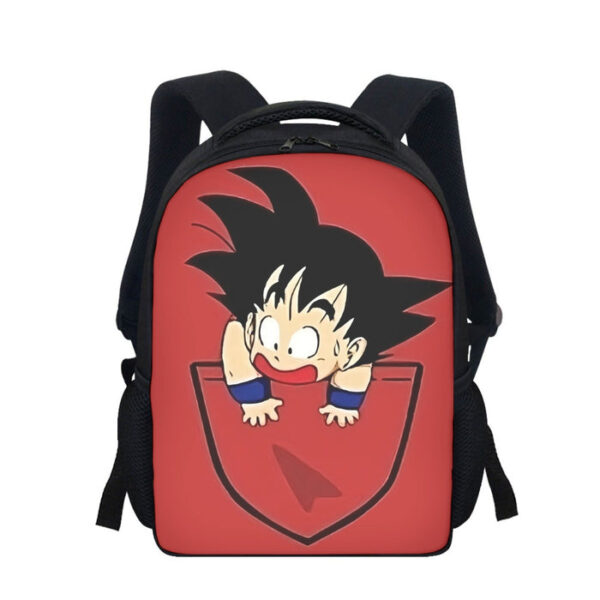 Dragon Ball Cute Goku Kid Pocket Simple Design Streetwear Backpack