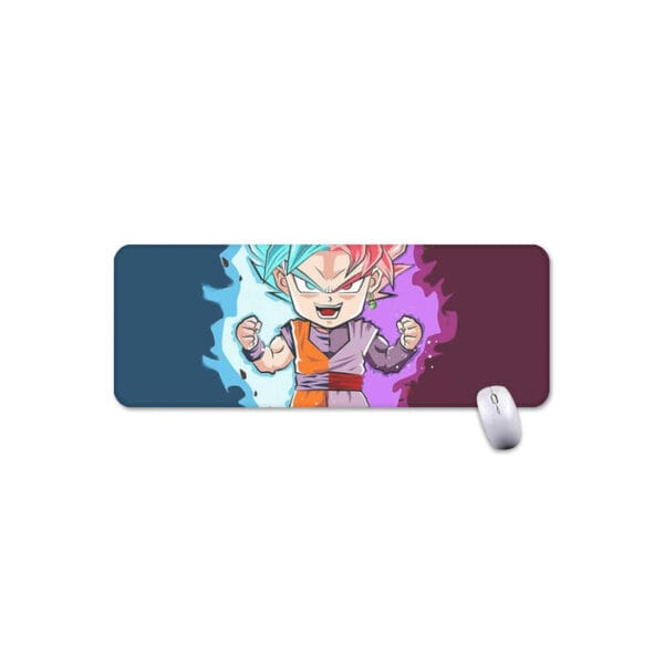 Dragon Ball Super Cute Chibi Blue Vegito Goku Rose T-Shirt Mouse Pad