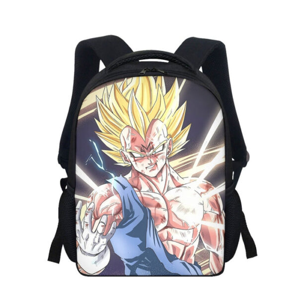 DBZ Majin Vegeta Saiyan Prince Fight Injure Manga Style Trending Backpack