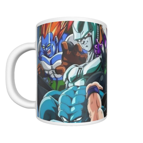 DBZ Goku Spirit Bomb Destroy Villains Cooler Broly Namek Vibrant Mug