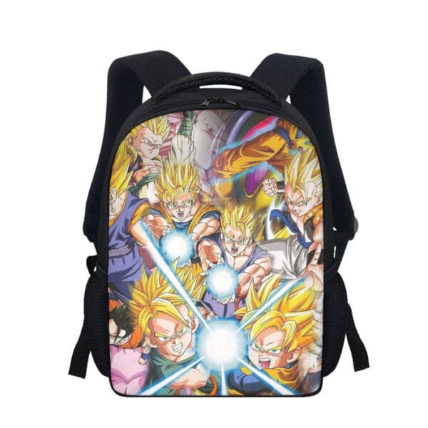 DBZ Goku Gohan Goten Super Saiyan Kamehameha Color Design Backpack