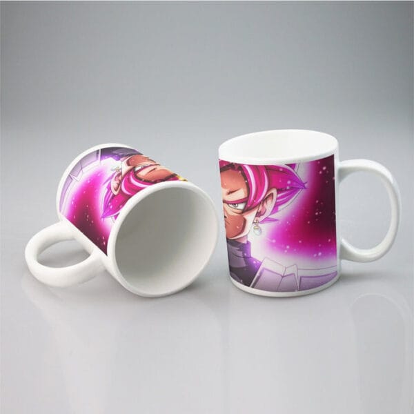 DBZ Goku God Half Rose  and Golden Portrait Dope Design Mug