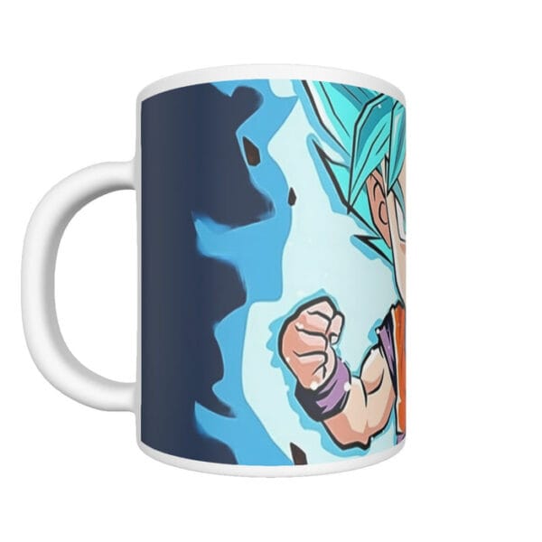 DBZ Goku Zamasu SSGSS God Blue Rose Super Saiyan Chibi Mug