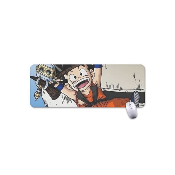 The Naughty Kid Goku and Korin Wise Cat Dragonball Mouse Pad