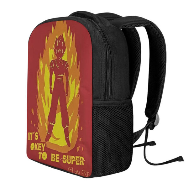 Dragon Ball Z Shirt  Son Goku On Fire Its Okay To Be Super Saiyan Backpack