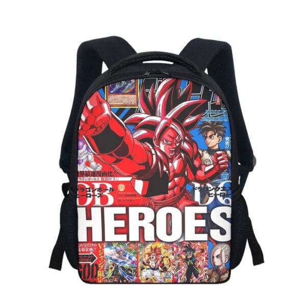 Japan Magazine Full Cover Gogeta Heroe SSJ4 Stylish 3D Backpack