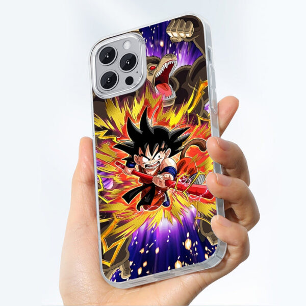 Great Ape Monkey Warrior Angry Kid Goku Fighting 3D Iphone 14 Case