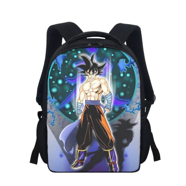 DBZ Goku Muscular Saiyan Vibrant Background Art Style Backpack