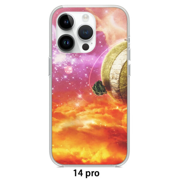 Dragon Ball Z Great King Kai Planet Cool Orange Iphone 14 Case