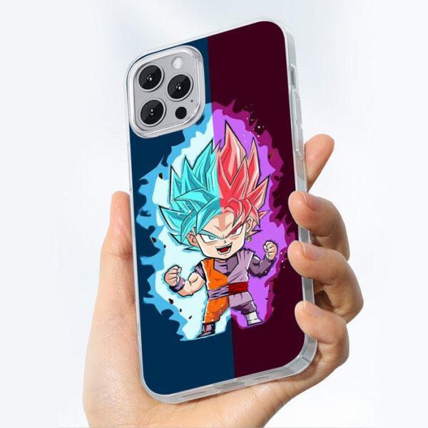 Dragon Ball Super Cute Chibi Blue Vegito Goku Rose T-Shirt Iphone 14 Case