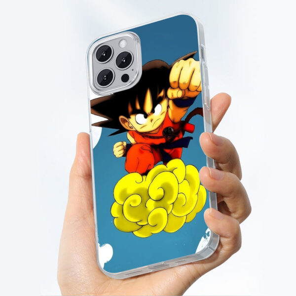 Young Goku Kid Flying Cloud Fight 3D Dragonball Iphone 14 Case