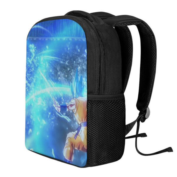 DBZ Goku SSGSS Saiyan God Blue Aura Blasting Streetwear Backpack