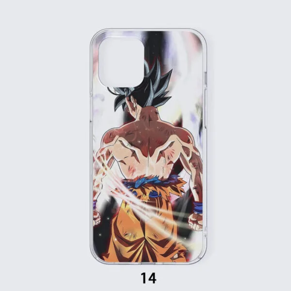 Dragon Ball Goku Damaged Battle Muscular Powerful Aura Iphone 14 Case