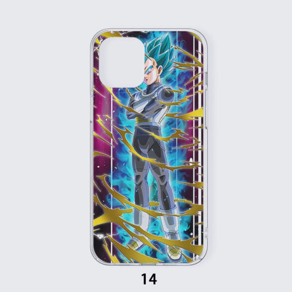 Dragon Ball Vegeta Super Saiyan God Blue SSGSS Aura Power Dope Design Iphone 14 Case