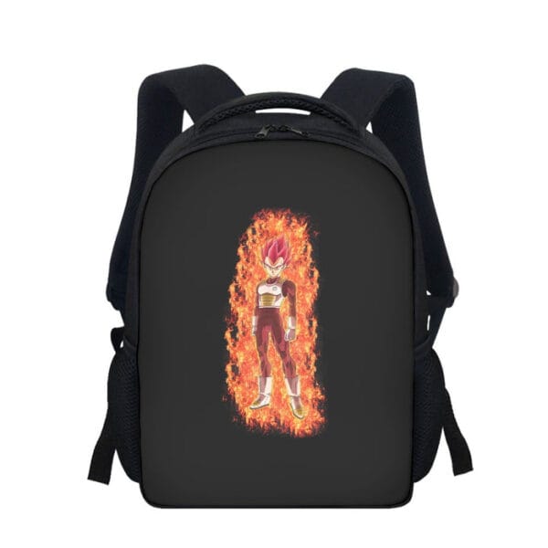 DBZ Vegeta Super Saiyan God Whis Symbol Fire Aura Streetstyle  Backpack