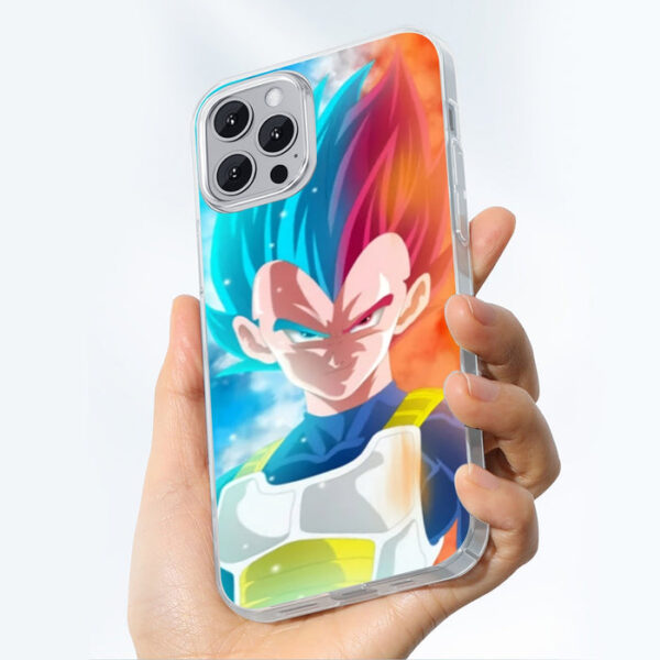 DBZ Vegeta Super Saiyan God Blue SSGSS Cool Portraits Iphone 14 Case