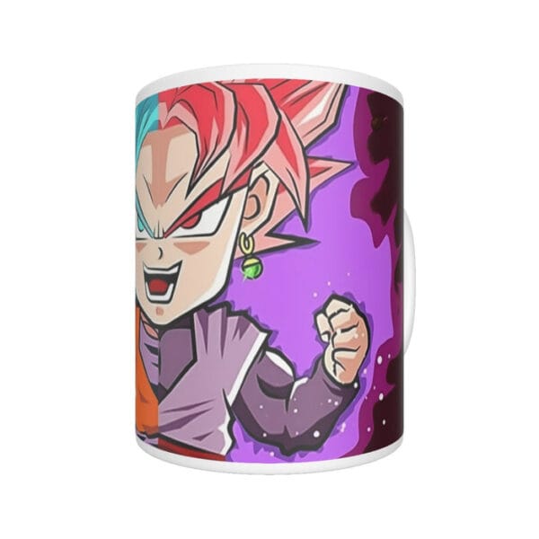 DBZ Goku Zamasu SSGSS God Blue Rose Super Saiyan Chibi Mug