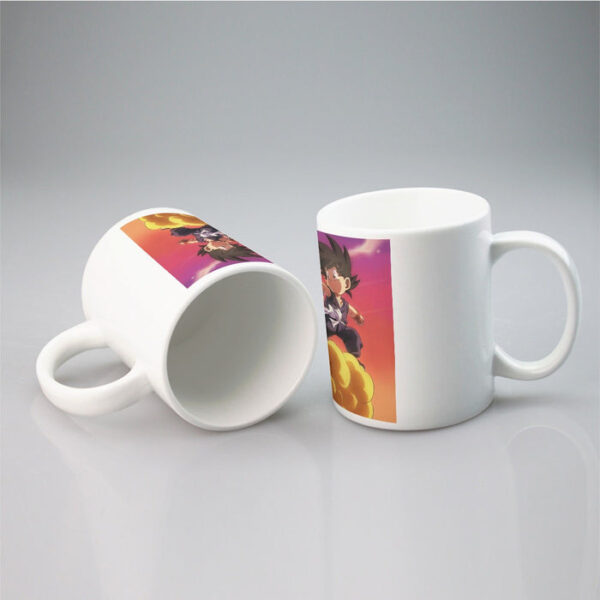 Kid Goku & Chichi Flying on Golden Cloud 3D Mug