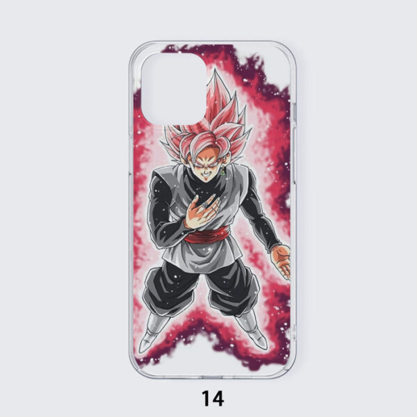 Dragon Ball Super Black Goku Rose 2 Super Saiyan Grin Iphone 14 Case