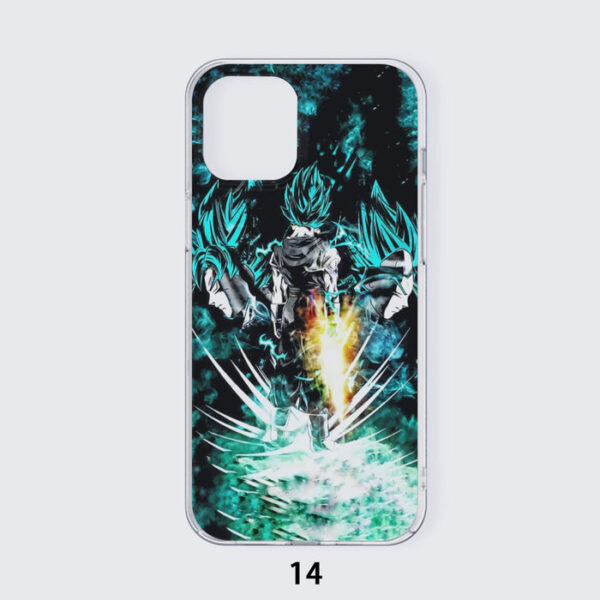 Dragon Ball Gogeta Super Saiyan Power Up Potara Fusion Design Iphone 14 Case