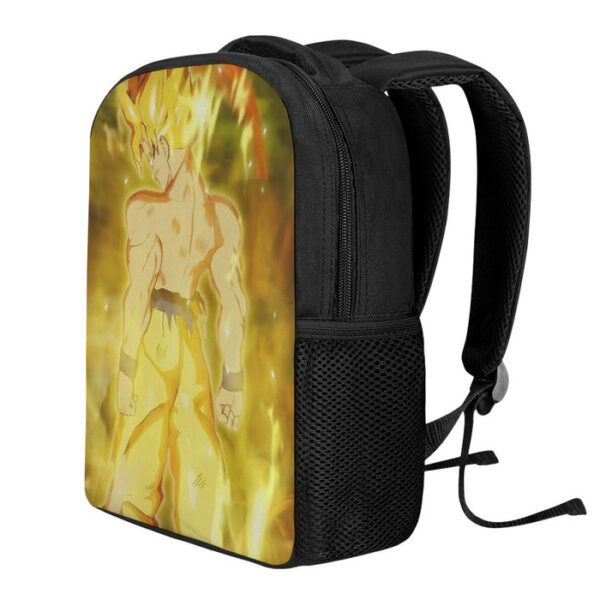 Dragon Ball Goku Super Saiyan Battle Posture Aura Style Backpack